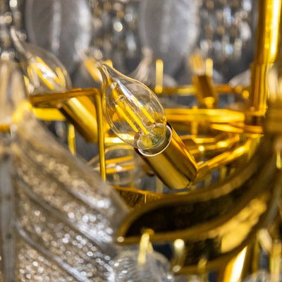 Lumora Leaf Duplex Chandelier