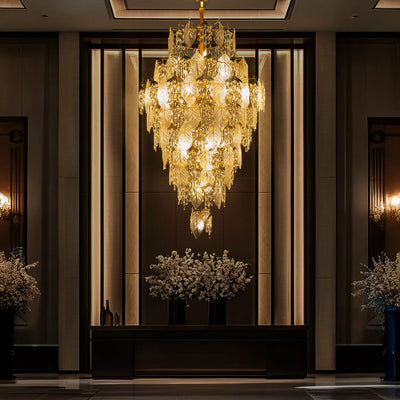 Lumora Leaf Duplex Chandelier