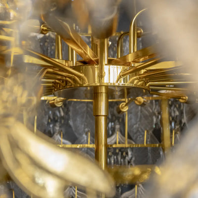 Lumora Leaf Duplex Chandelier