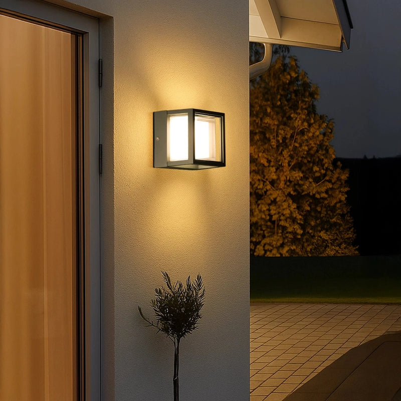 Modern Square Porch Led Outdoor Wall Facade Light