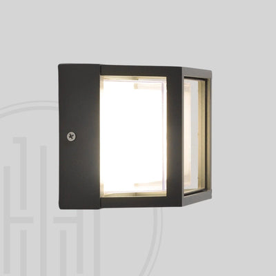 Modern Square Porch Led Outdoor Wall Facade Light