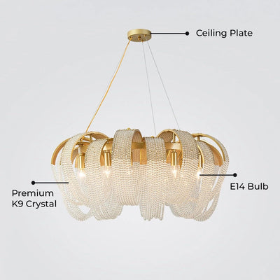 Circulus de Cristallo Luxury Round Chandelier