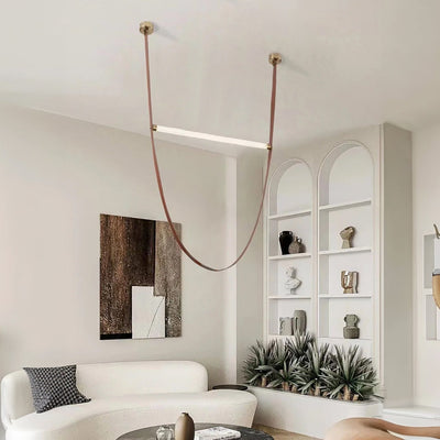 Tan Belt Chandelier