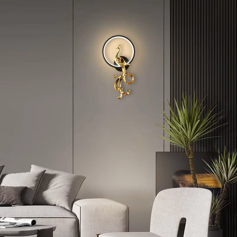 Peacock Wall Light