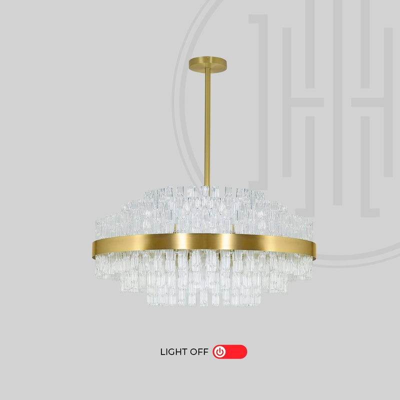 Mirior de Glace Round Chandelier