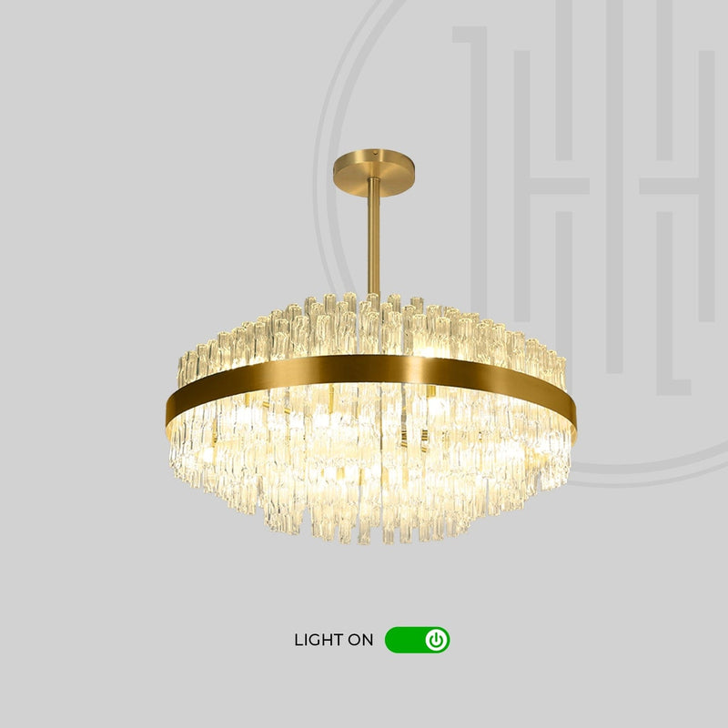 Mirior de Glace Round Chandelier