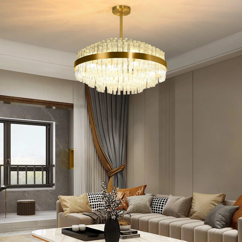 Mirior de Glace Round Chandelier