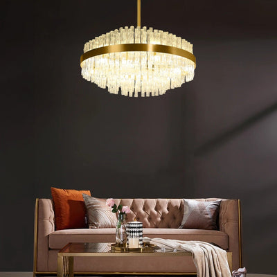 Mirior de Glace Round Chandelier