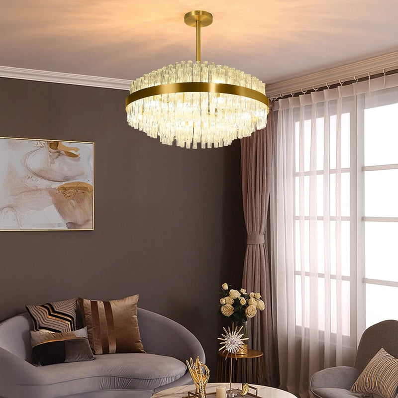 Mirior de Glace Round Chandelier