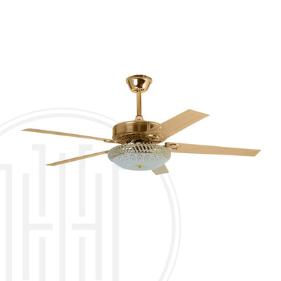 Golden Aura Chandelier Ceiling Fan