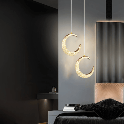 Crescent Moon Pendant Light