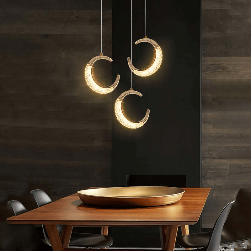 Crescent Moon Pendant Light