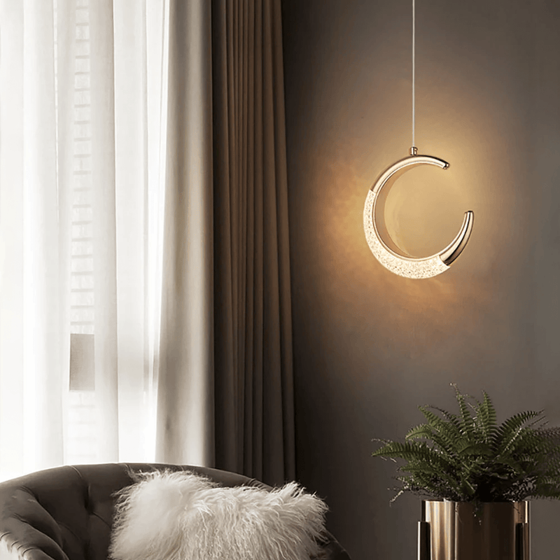 Crescent Moon Pendant Light