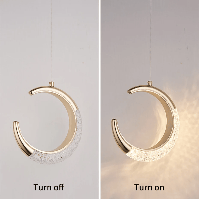 Crescent Moon Pendant Light