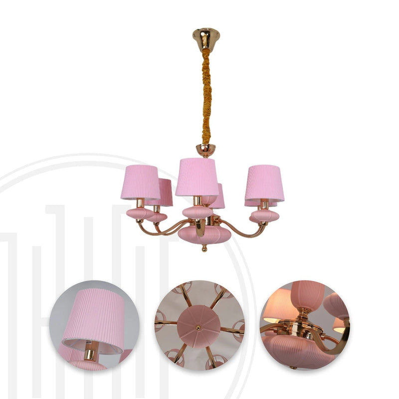 Rosy Glow Chandelier