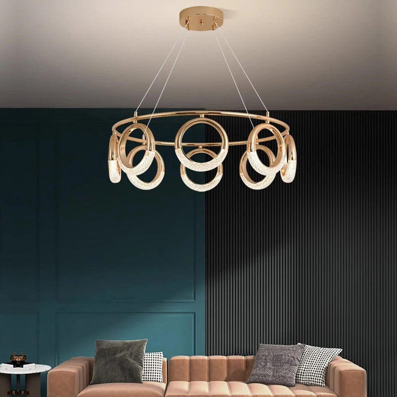 Half Moon Crown Chandelier