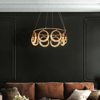 Half Moon Crown Chandelier