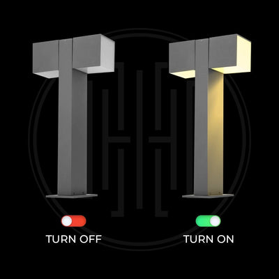 350° Dual Head Bollard Light