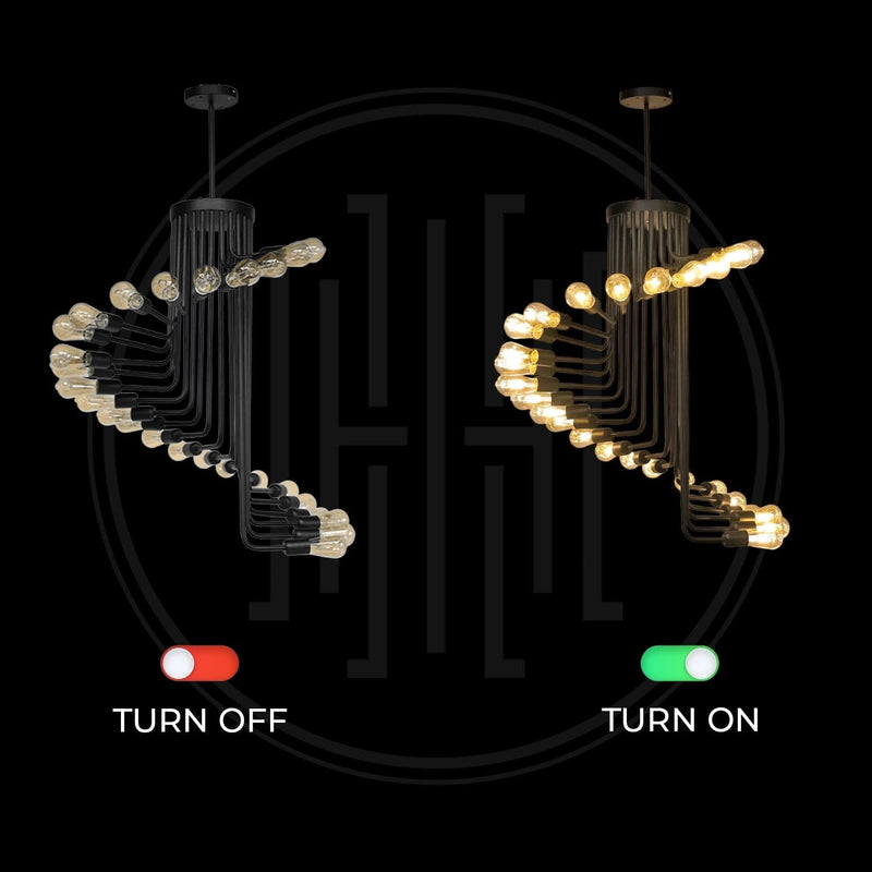 Eclipse Spiral Chandelier