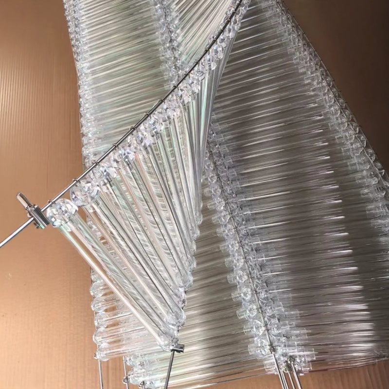 Infinity Ribbon Crystal Chandelier