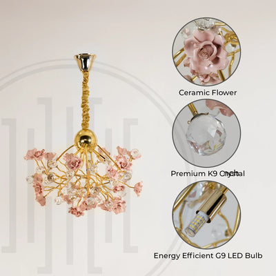 Rosea Rosa Chandelier