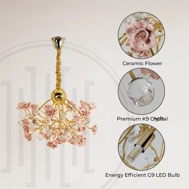 Rosea Rosa Chandelier