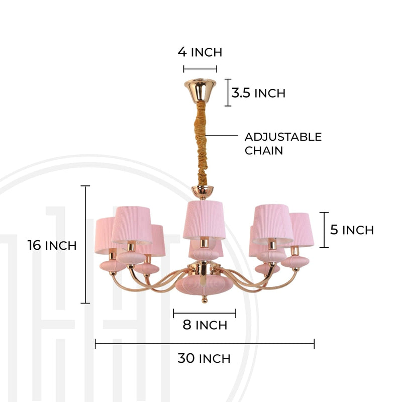 Rosy Glow Chandelier