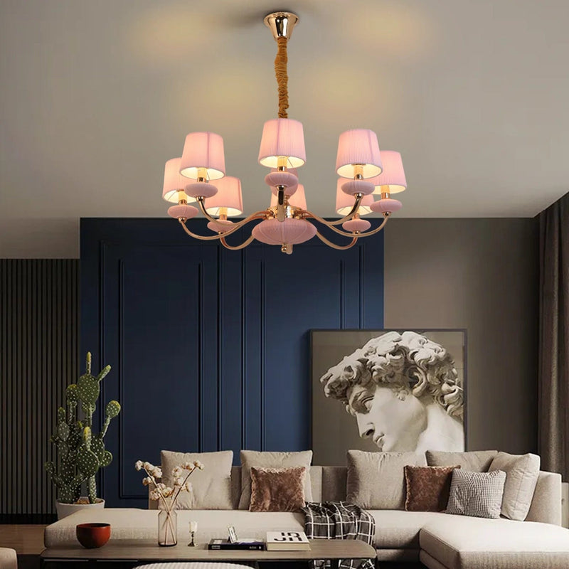 Rosy Glow Chandelier