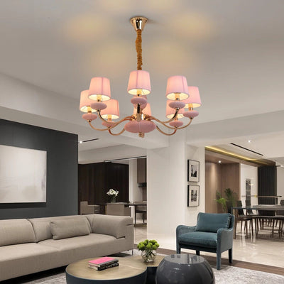 Rosy Glow Chandelier