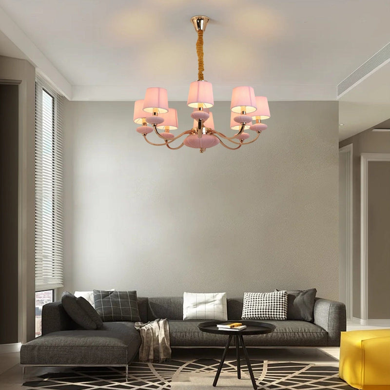 Rosy Glow Chandelier