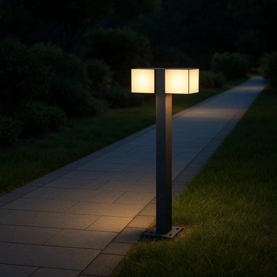 350° Dual Head Bollard Light