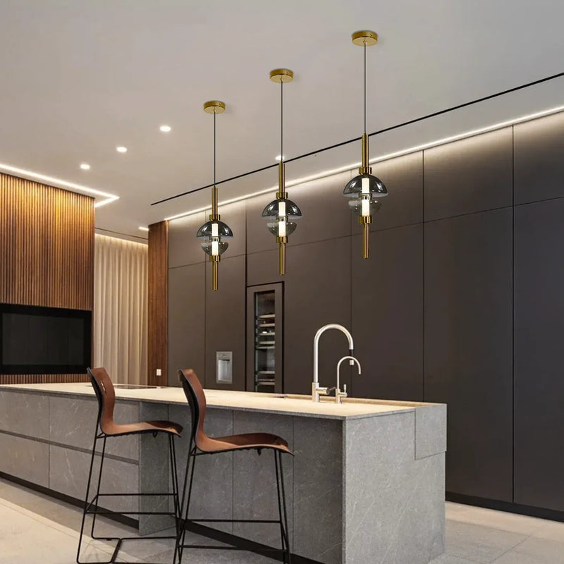 Twin Dome Pendant Light