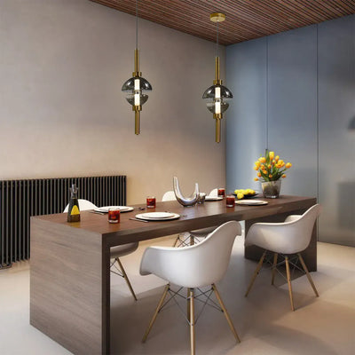 Twin Dome Pendant Light