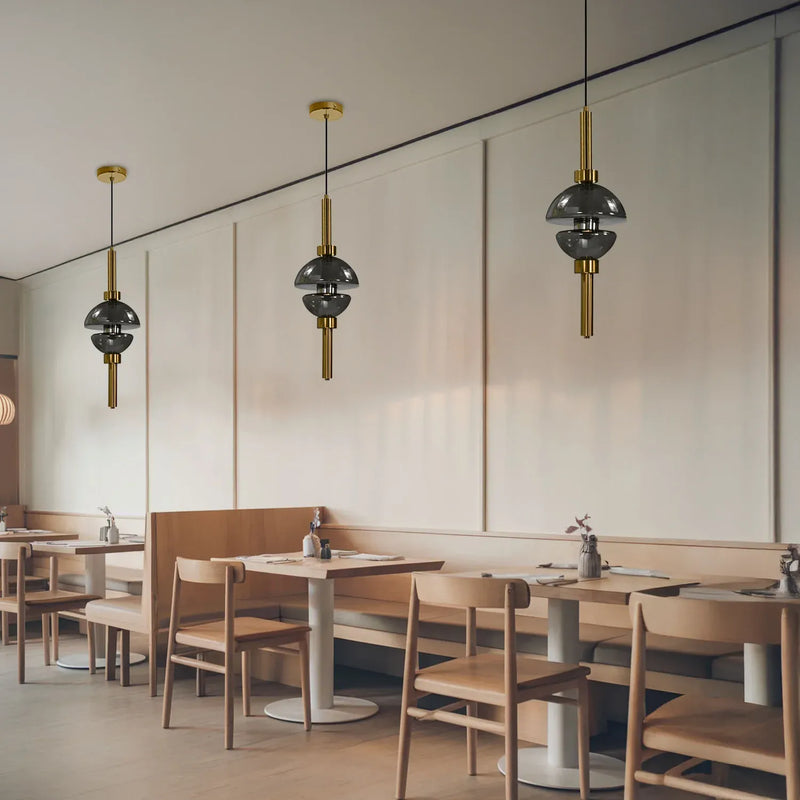 Twin Dome Pendant Light