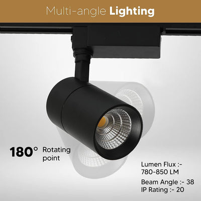 Track Light Cylindrical LED COB Spotlight