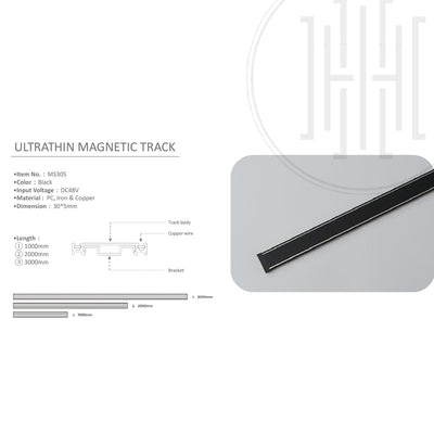 Ultrathin Magnetic Track Channel