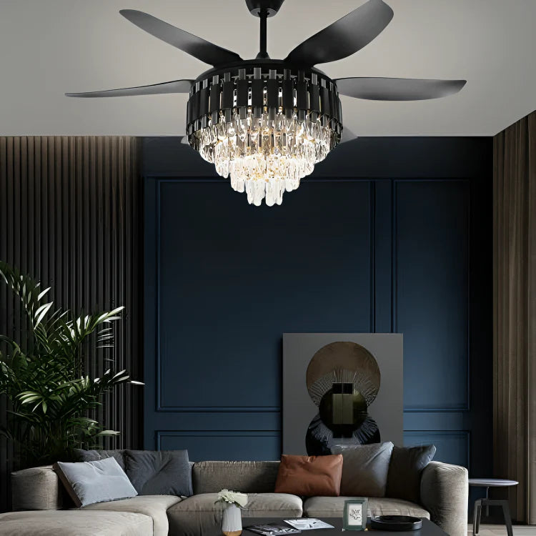 Midnight Luxe Ceiling Fan with Remote Control