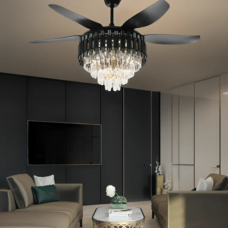 Midnight Luxe Ceiling Fan with Remote Control