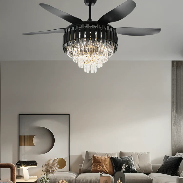 Midnight Luxe Ceiling Fan with Remote Control