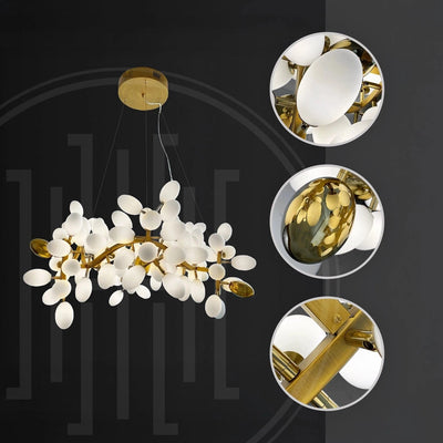 Uvae Albae Round Chandelier