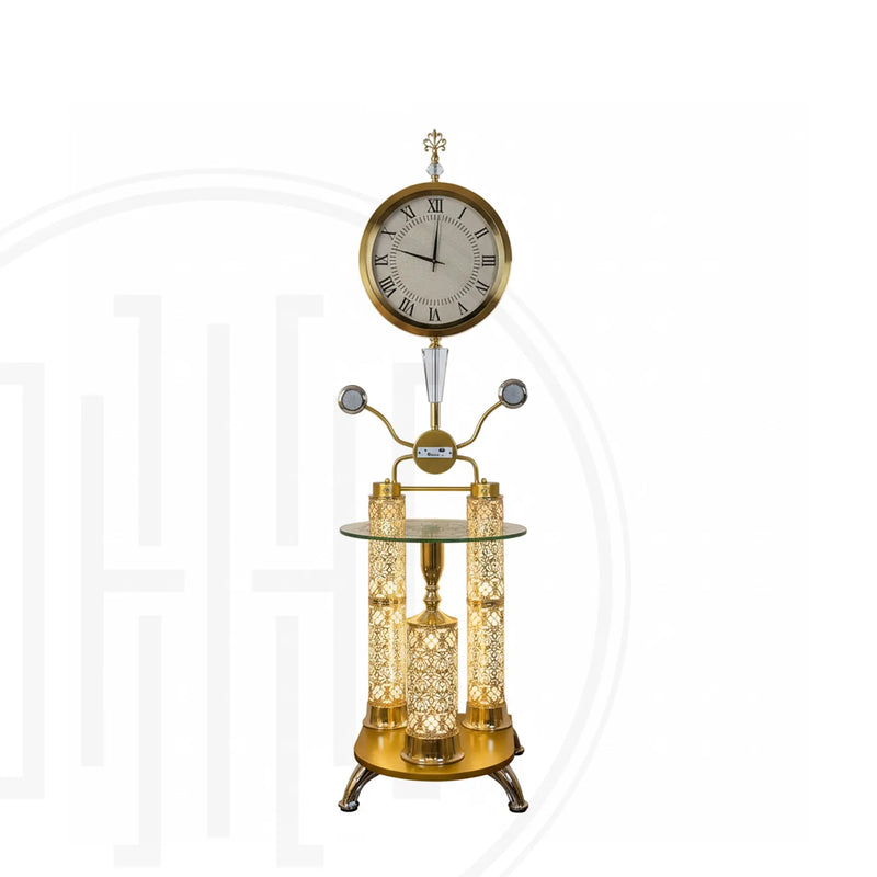 Regal Clock Floor Lamp with Bluetooth Speaker | RGB & Warm Light Floor ...