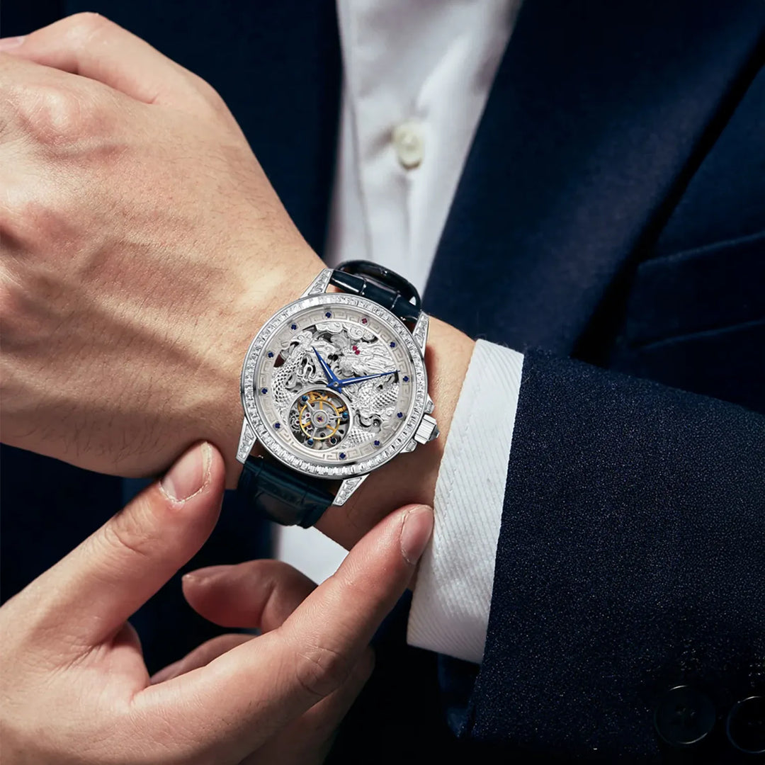 Draconis Imperium Automatic Watch | Luxury Tourbillon Dragon Watch