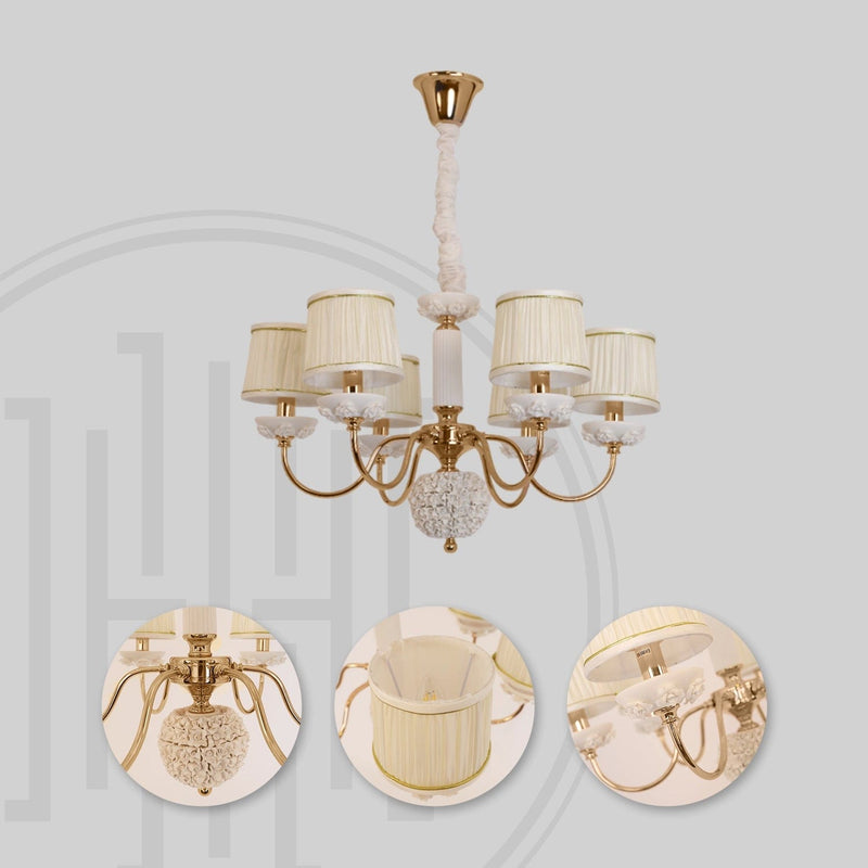 Ivory Blossom Chandelier