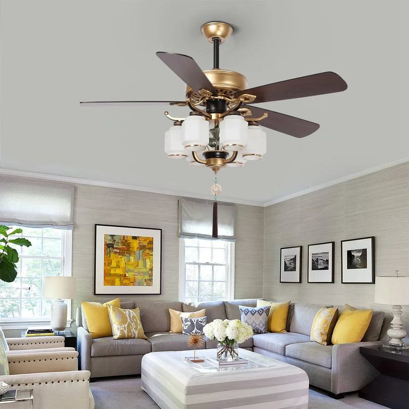 Heritage Regal Chandelier Fan with Remote Control