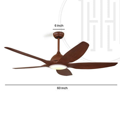 Timber Glow Chandelier Ceiling Fan 60" Inch with Remote Control