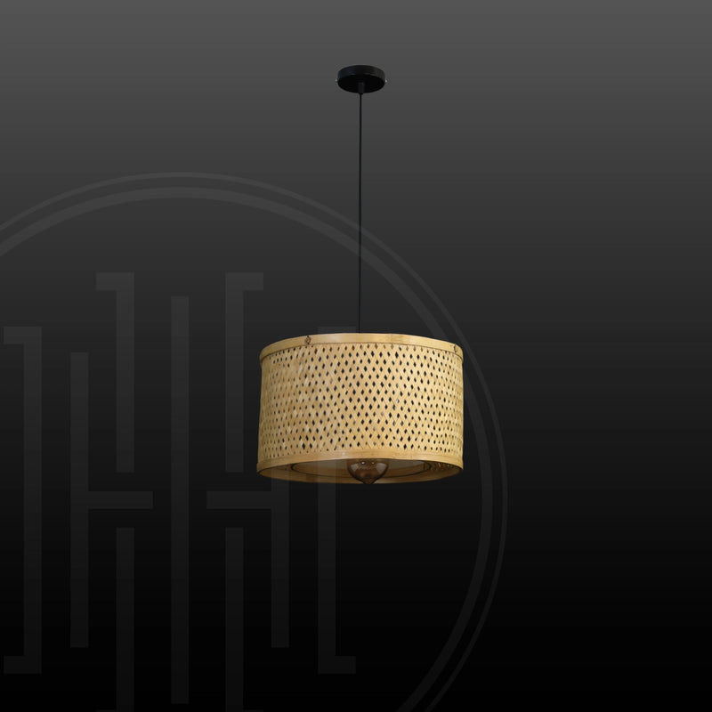 Zen Circle Bamboo Hanging Light