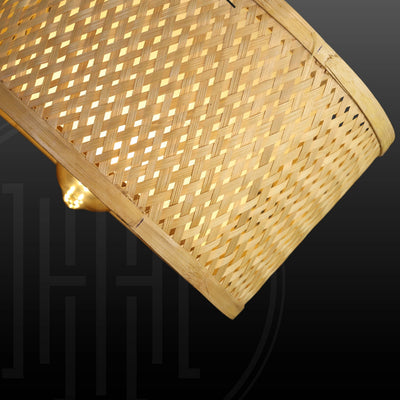 Zen Circle Bamboo Hanging Light