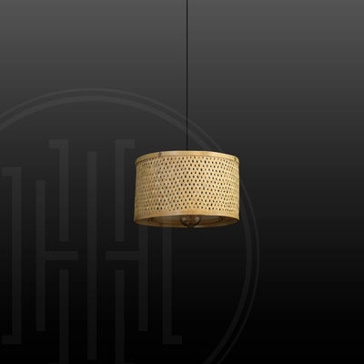 Zen Circle Bamboo Hanging Light