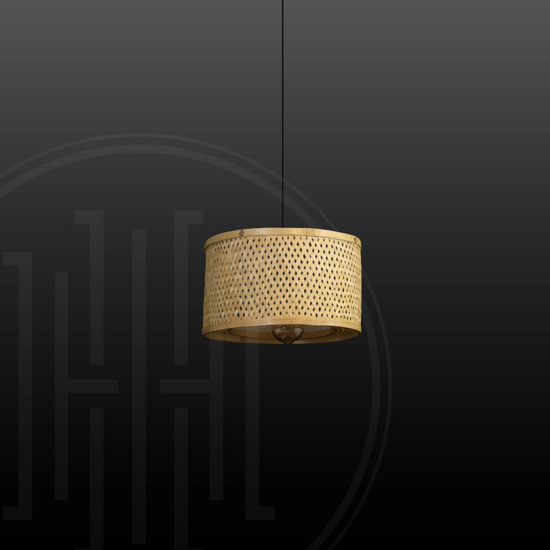 Zen Circle Bamboo Hanging Light