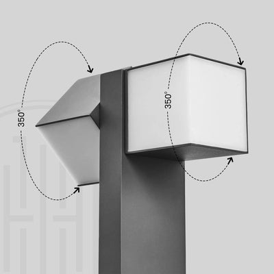 350° Dual Head Bollard Light